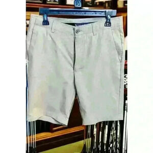 Pebble Beach Mens Size 32 Golf Shorts Dry-Luxe Performance Khaki Tan Flat Front